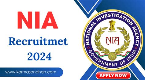 NIA Recruitment 2024: Notification, Eligibility and Other Details.